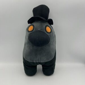 Toikido YuMe Among Us Plush Black Crewmate Top Hat & Mask 12" Plague Doctor!